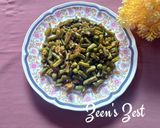 A picture of step 4 of Green Peas and Beans Sabzi.