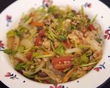 รูปขั้นตอนการทำที่ 5 ของ ยำเส้นแก้วหมูสับ​ + กิมจิ 🥘