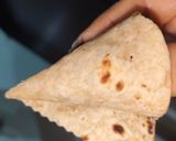 A picture of step 1 of Leftover roti cone.