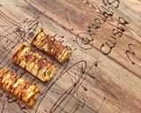 A picture of step 4 of French toast roll up.