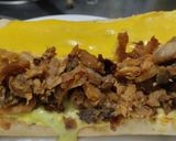 Foto del paso 3 de la receta: Sánduche🥯de pollo🍗y jamón🥓hawaiano🍍con queso🧀🥯🥪..