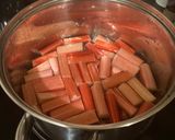 A picture of step 1 of Poached rhubarb.