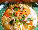 Foto langkah ke 8 dari resep SOP KUSAW (Kubis Sawi Hijau).