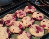 Foto del paso 3 de la receta: Muffins de frambuesa