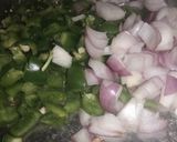 A picture of step 2 of Veg Pulao.