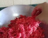 A picture of step 2 of Fusion Indian dessert (gajar halwa +srikhand +fried bread).