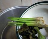 Bubur nasi langkah memasak 3 foto