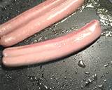 Pan fried hotdog sandwich recipe step 2 photo