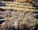 A picture of step 6 of Seekh Kabab.