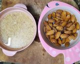 Hình bước làm 1 của món Sữa hạnh nhân + Ý dĩ🥛🥛🥃🥃🧉🧉