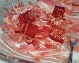 A picture of step 2 of Fried Bacon In Fermented Red Bean Curd.