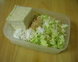 A picture of step 2 of Tofu and Cabbage Okonomiyaki.
