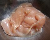 A picture of step 2 of Chicken Breast Cutlets Over Rice Coated with Starch + Bread Crumbs.