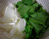 A picture of step 2 of An Easy Quiche Using Spring Roll Wrappers.
