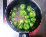 A picture of step 2 of Colourful Scrambled Eggs with Brussels Sprouts.