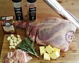 A picture of step 2 of Roasted Leg of Lamb.