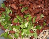 A picture of step 1 of Mix Bean Tamarind Salad.