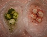 A picture of step 1 of Tricolored Quail Eggs for Hanami Bentos.