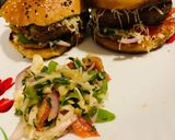 A picture of step 4 of Palak Corn Burger/Whole wheat homemade buns.