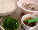 A picture of step 1 of Oyster Fried Rice-Style.