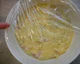A picture of step 5 of Easy and Microwaved Flour-free Okonomiyaki with Tofu.