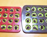 A picture of step 6 of Japanese Style Mini-Cupcakes with Matcha and Red Bean Paste.