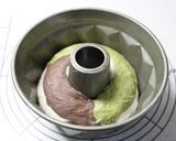 A picture of step 6 of Wonderful Gugelhupf Tri-Colored Marble Bread.