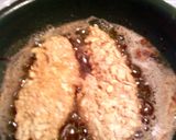 A picture of step 4 of cracker fried chicken strips.