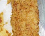A picture of step 4 of Katsu Rice Bowl with Japanese Worcestershire-style Sauce.