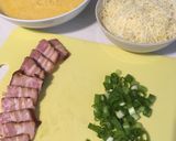 Krémes tojásrántotta (sült császárszalonnával) recept fázis 2 fotója