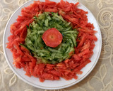 A picture of step 4 of Carrot and cucumber salad 🥗 🥕🥕🥒🥒🥗.