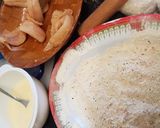 A picture of step 2 of Oat coated fish.