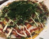 A picture of step 12 of Hiroshima-style Okonomiyaki made with Two Pans.