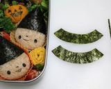 A picture of step 8 of Halloween Charaben (Character Bento) Little Witch Girl.