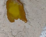 A picture of step 3 of Spiral Baati with Dal.