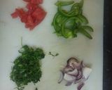 A picture of step 2 of Pudla Sandwich.