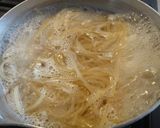 A picture of step 1 of Easy Pasta with Mushrooms and Cream Cheese in a Bowl.