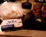 A picture of step 1 of Starter Avocado Soup with Spicy Grilled Shrimp.