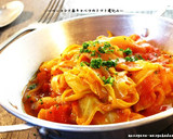 A picture of step 5 of Bacon and Spring Cabbage in Tomato Sauce.