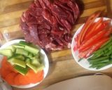 A picture of step 1 of Beef Stir Fry.