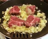 A picture of step 2 of Lamb Fesenjan- Lamb with Pomegranate Walnut Sauce.
