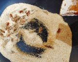 A picture of step 2 of Suji ka Halwa/ Mohan Bhog.
