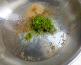 A picture of step 1 of Capsicum Masala.