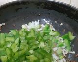 A picture of step 1 of Corn, capsicum & spring onions medley.