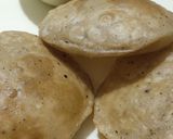 A picture of step 6 of Poori.