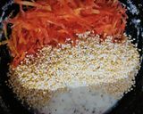 A picture of step 3 of Carrot Rajgira Raita.
