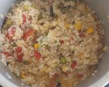 A picture of step 4 of Weat and moong dal dalia.