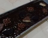 Foto langkah ke 4 dari resep Fudgy Brownie Shiny/ Brownies Panggang (Takaran Sendok,No Mixer).