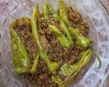 A picture of step 7 of Keema Bhari Hari Mirch...