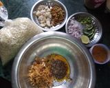 A picture of step 1 of Instant Bhel.
